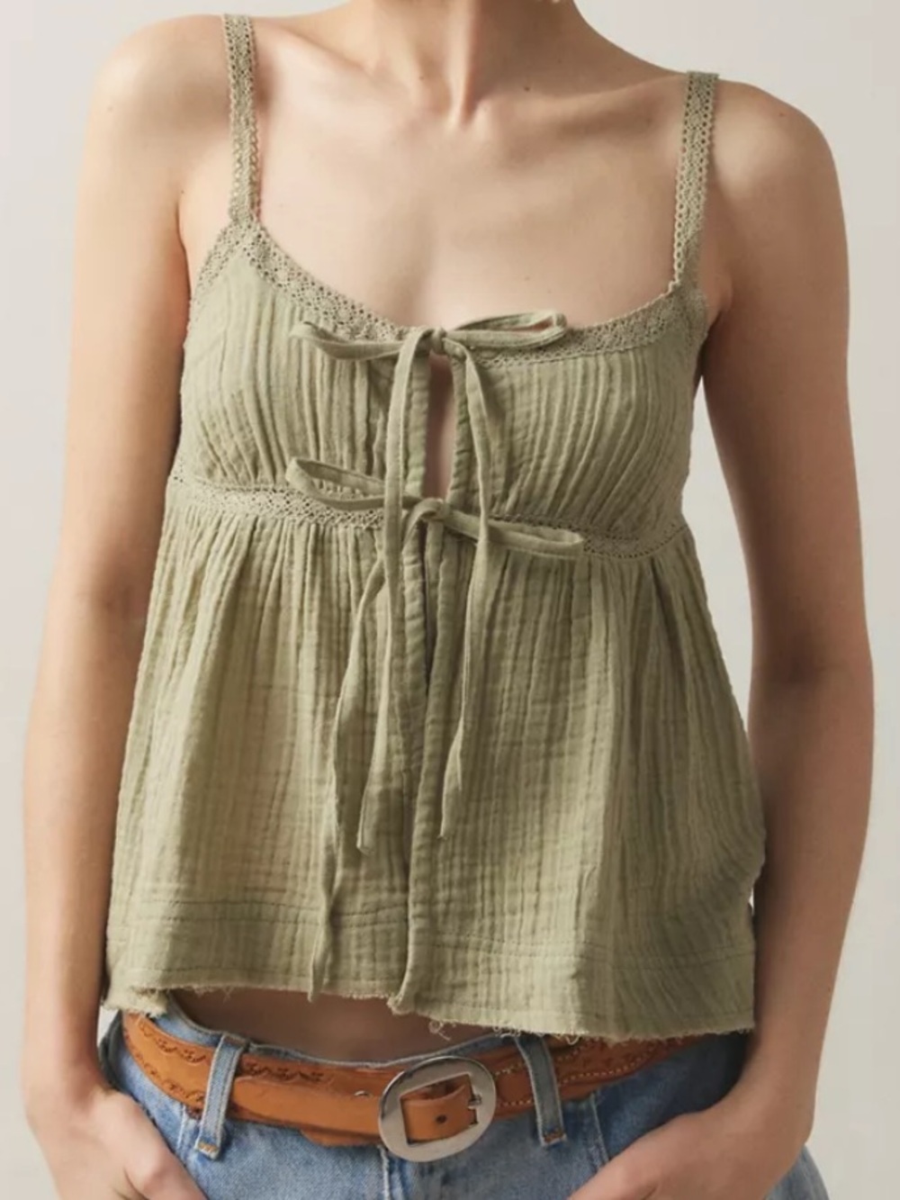 Mila Gauze Flyaway Cami Top
